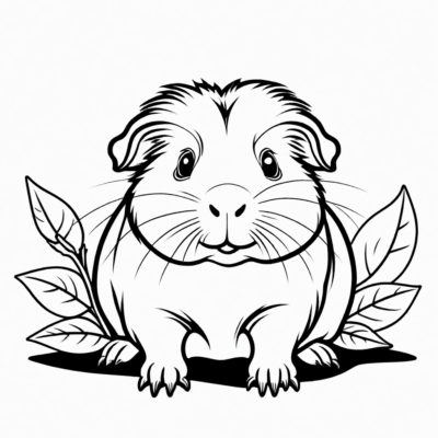 Guinea Pig Coloring Book