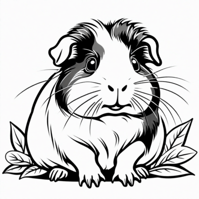 Cuddly Guinea Pigs: Fun Coloring Book for Kids