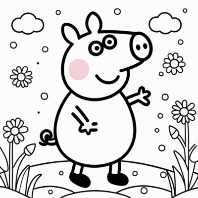 Peppa Pig Coloring Pages to Print
