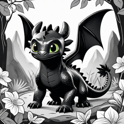 Toothless Coloring Book