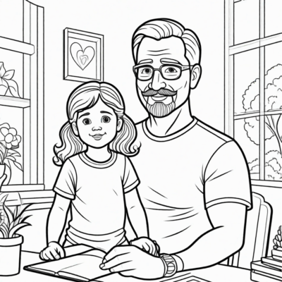 Daddy Coloring Book