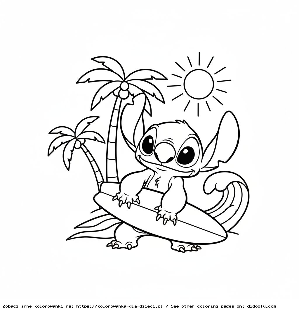 Stitch Coloring Pages