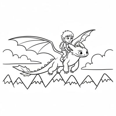 How to Train Your Dragon Coloring Book