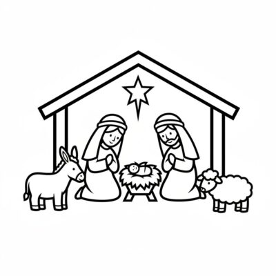 Nativity Coloring Book