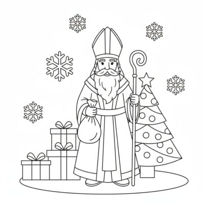 Santa Coloring Book