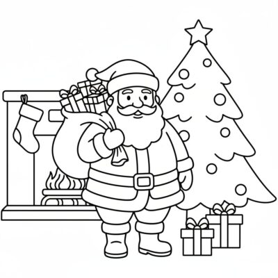 Santa Claus Coloring Book