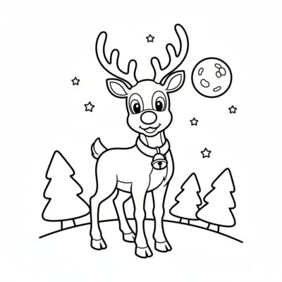 Rudolph the Red-Nosed Reindeer Coloring Book