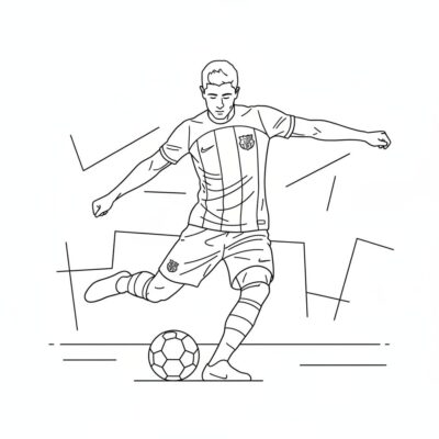 Robert Lewandowski Coloring Book
