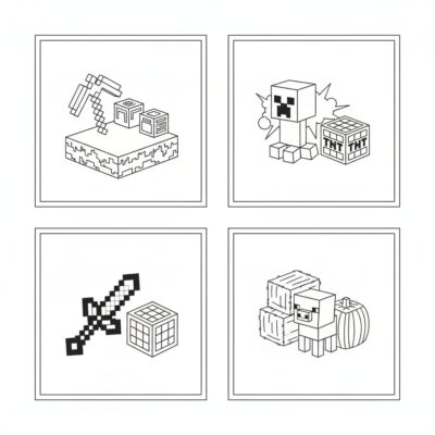 Minecraft Coloring Pages