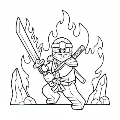 Lego Ninjago Kai Coloring Pages