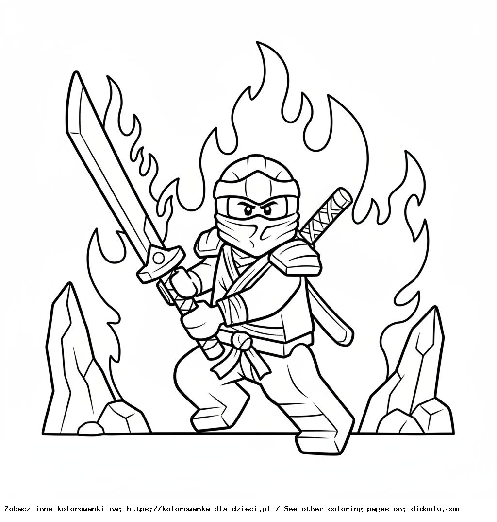 Lego Ninjago Kai Coloring Pages