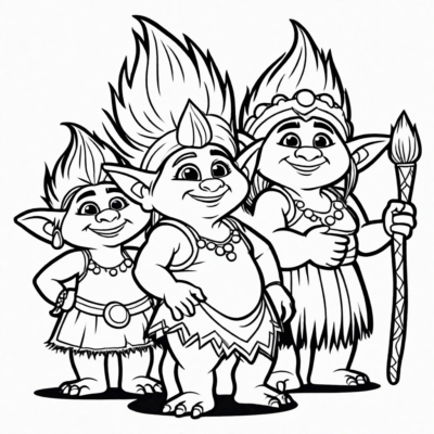 Troll Coloring Pages