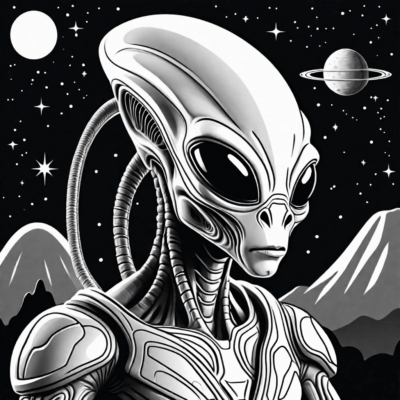 Little Aliens Coloring Book