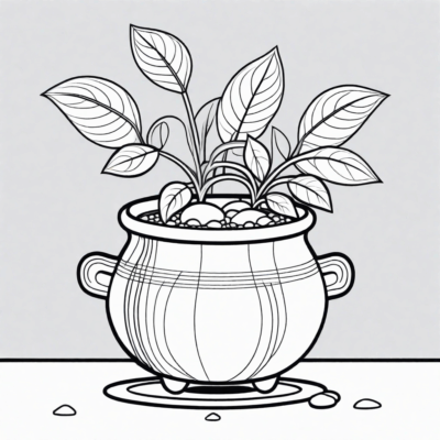 In March Like in a Pot – Coloring Book