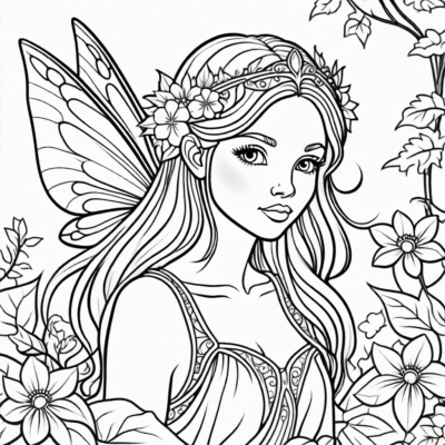 Fairy Coloring Pages for Printing