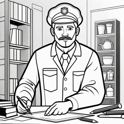 professions coloring book