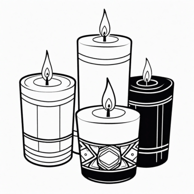 Candle Coloring Book