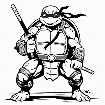 Ninja Turtle Coloring Book