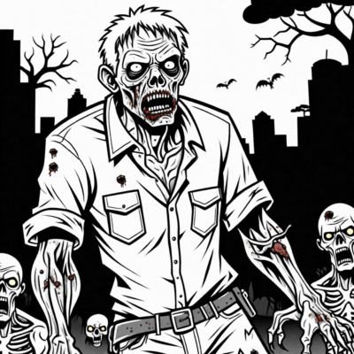 Cute Zombie Coloring Fun for Kids