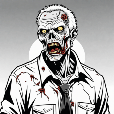 Zombie Coloring Book