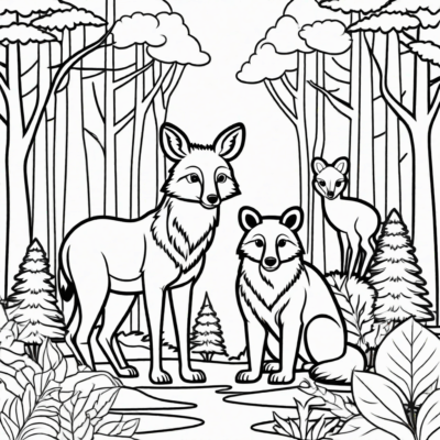 Forest Pals Coloring Quest