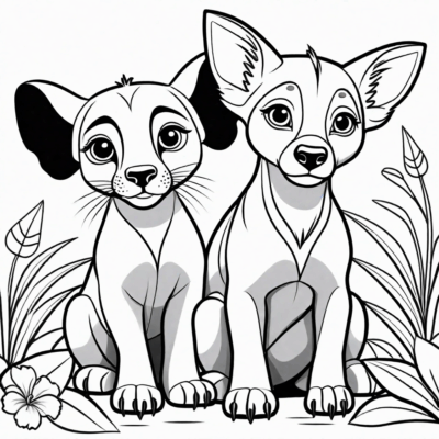 Bing and Sula Coloring Page for Print