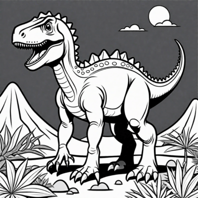 Dino Coloring Book