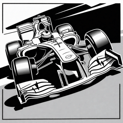 Formula 1 Coloring Book