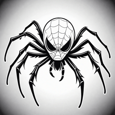 Ghost Spider Coloring Book
