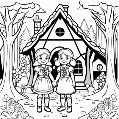 Hansel and Gretel Coloring Pages
