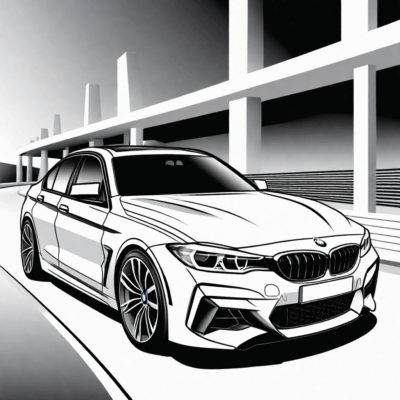 BMW Car Coloring Book