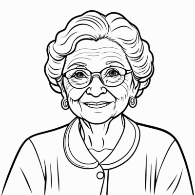 Coloring Book for Grandma from Granddaughter
