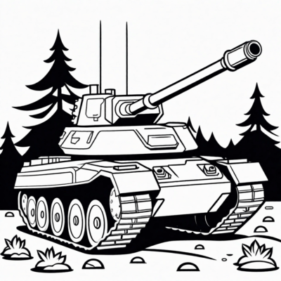 Tank Coloring Page