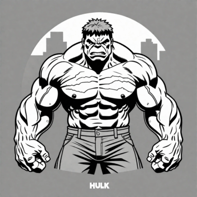 Hulk Coloring Page for Printing