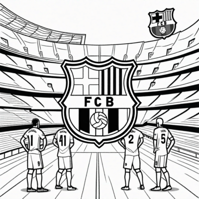FC Barcelona Coloring Book