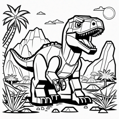Lego Jurassic World Coloring Book