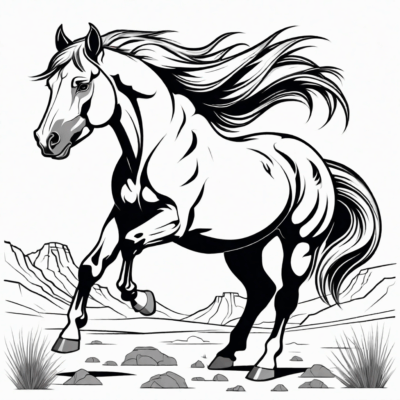 Mustang Spirit of Freedom Coloring Book