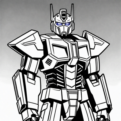 Optimus Prime Coloring Pages
