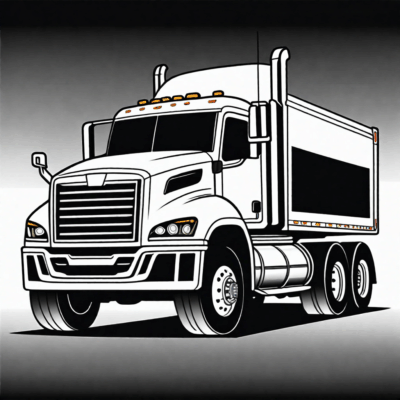 Truck Coloring Page to Print