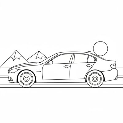 BMW Car Coloring Book