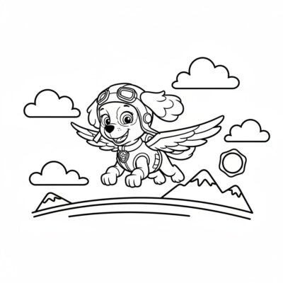 Skye Coloring Page for Printing