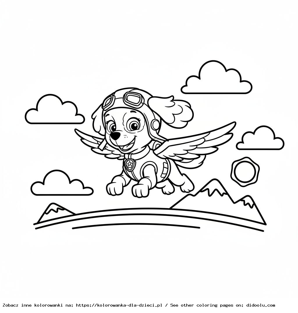 Skye Coloring Page for Printing