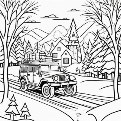 safe winter holiday coloring pages for printing