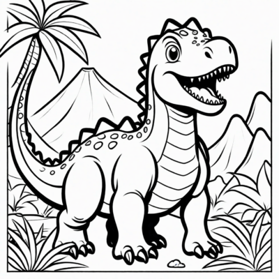 dinosaur coloring book for kids