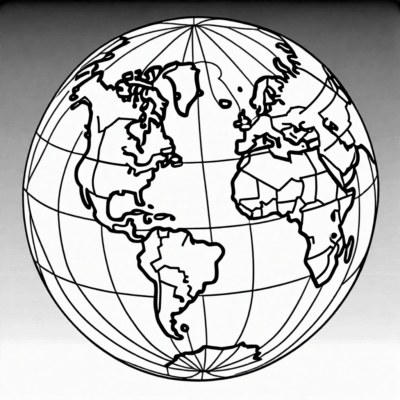 Globe Coloring Book