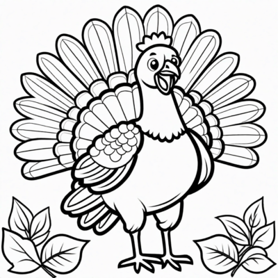 Turkey Coloring Book
