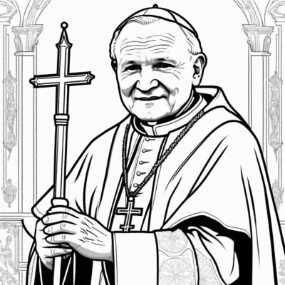 Saint John Paul II: Fun Coloring Journey