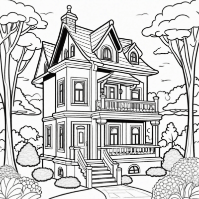 Gabi’s House Coloring Book