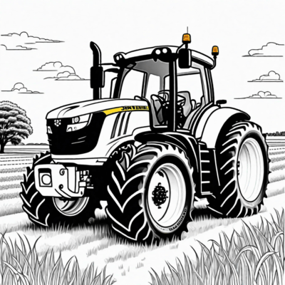 Farm Friends Tractor Coloring Book