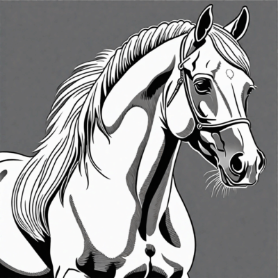 horse coloring book